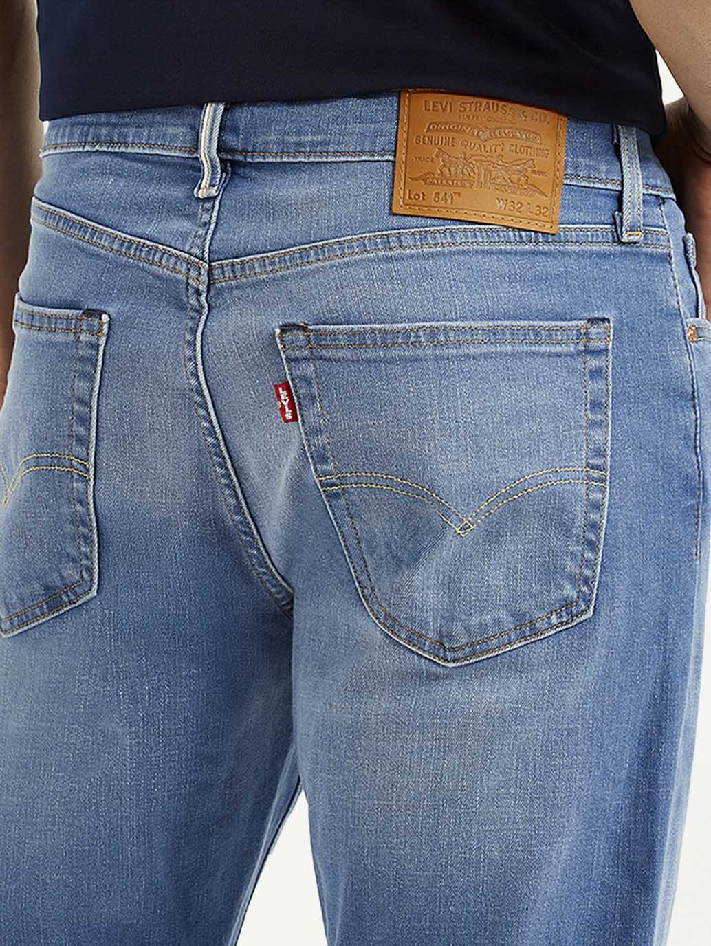 Men's 541 Light Blue Athletic Tapered Fit Mid Rise Jeans - Detail View