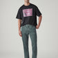 Men's 541 Green Athletic Tapered Fit Mid Rise Overdyed Jeans - Styleshot View
