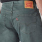 Men's 541 Green Athletic Tapered Fit Mid Rise Overdyed Jeans - Detail View