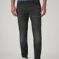 Men's 541 Black Athletic Tapered Fit Mid Rise Selvedge Jeans - Front View