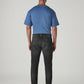 Men's 541 Black Athletic Tapered Fit Mid Rise Selvedge Jeans - Back View