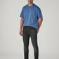 Men's 541 Black Athletic Tapered Fit Mid Rise Selvedge Jeans - Side View