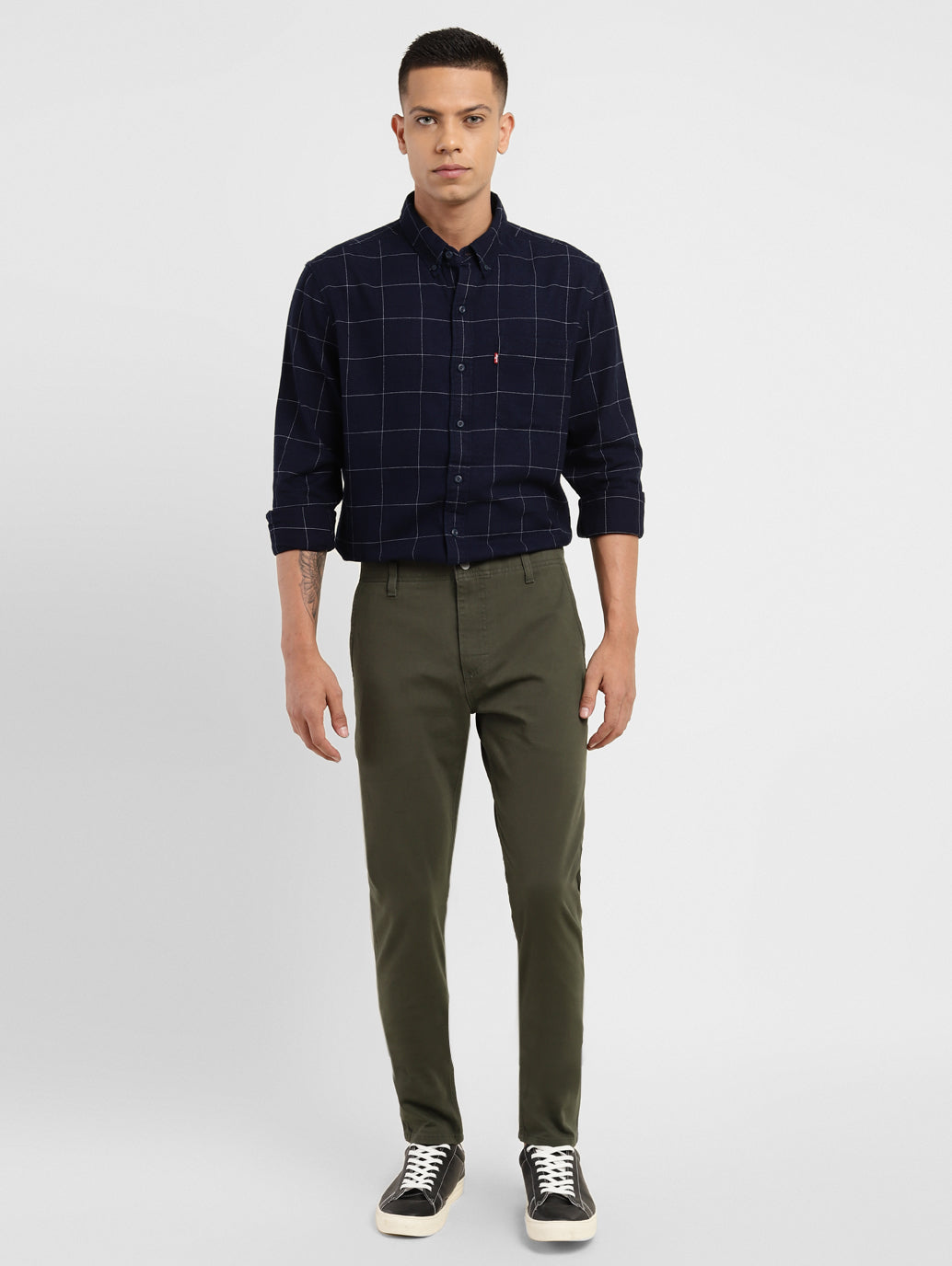 Men's Slim Tapered Fit Trousers - 7e887698-d91c-454b-9e8d-ac92d4b2f378 View