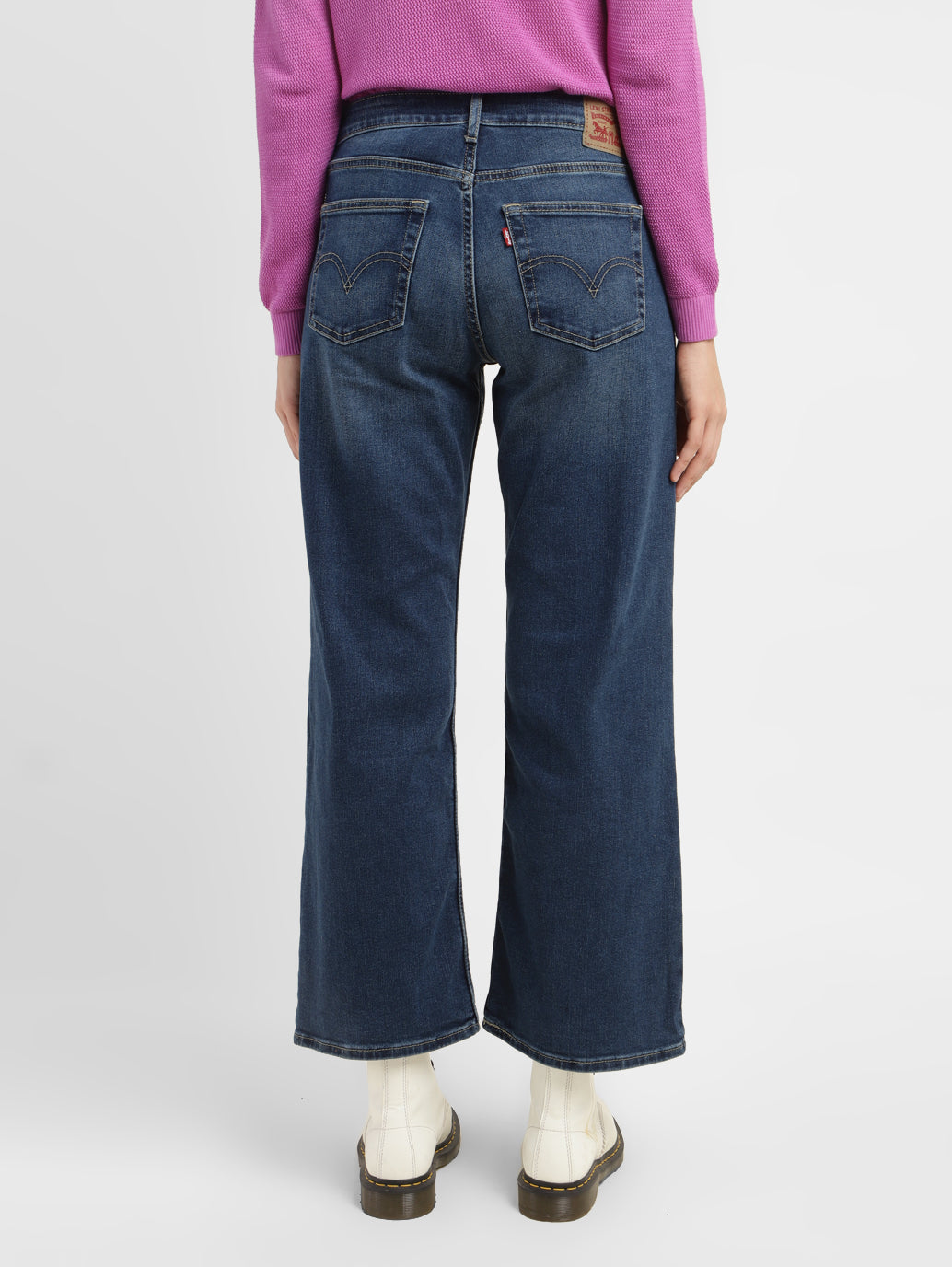 Women's Blue Loose Fit Low Rise Jeans - 353762f7-2536-4967-9d86-1043cb71e9f0 View