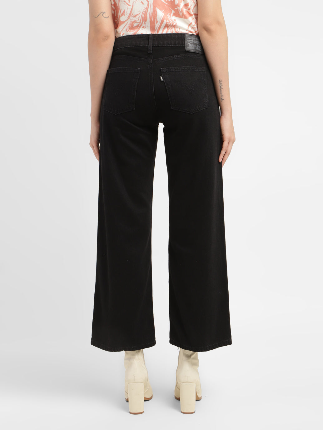 Women's Black Loose Fit Low Rise Jeans - 298c06d9-0fea-4292-89c0-0594e3255daa View