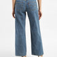 Women's Blue Loose Fit Low Rise Jeans - 2eff6476-befb-42a3-bbd7-888c45aaa385 View