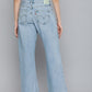 Women's Blue Loose Fit High Rise Jeans - 3 View