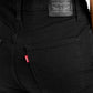 Women's Black Ribcage Straight Fit High Rise Jeans - Detail View