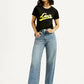 Women's Light Blue Ribcage Straight Fit High Rise Jeans - Styleshot View