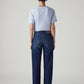 Women's Dark Indigo Ribcage Straight Fit High Rise Jeans - Back View