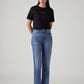 Women's Blue Ribcage Straight Fit High Rise Jeans - Front View