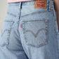 Women's Light Blue Ribcage Straight Fit High Rise Jeans - Detail View