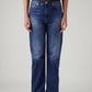 Women's Blue Ribcage Straight Fit High Rise Jeans - Front View