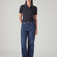 Women's Indigo Ribcage Straight Fit High Rise Jeans - Front View