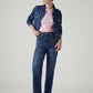 Women's Blue Ribcage Straight Fit High Rise Jeans - Styleshot View
