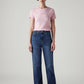 Women's Blue Ribcage Straight Fit High Rise Jeans - Front View