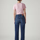 Women's Blue Ribcage Straight Fit High Rise Jeans - Back View