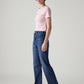 Women's Blue Ribcage Straight Fit High Rise Jeans - Side View