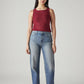 Women's Light Blue Ribcage Straight Fit High Rise Jeans - Front View
