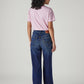 Women's Dark Blue Ribcage Straight Fit High Rise Jeans - Back View