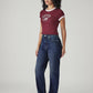 Women's Dark Blue Ribcage Straight Fit High Rise Jeans - Side View