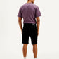 Men's Black Tapered Shorts - Back View