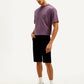 Men's Black Tapered Shorts - Side View