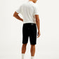 Men's Black Tapered Shorts - Back View