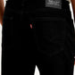 Men's Black Tapered Shorts - Detail View