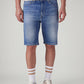 Men's 541 Blue Tapered Fit Mid Rise Shorts - Front View