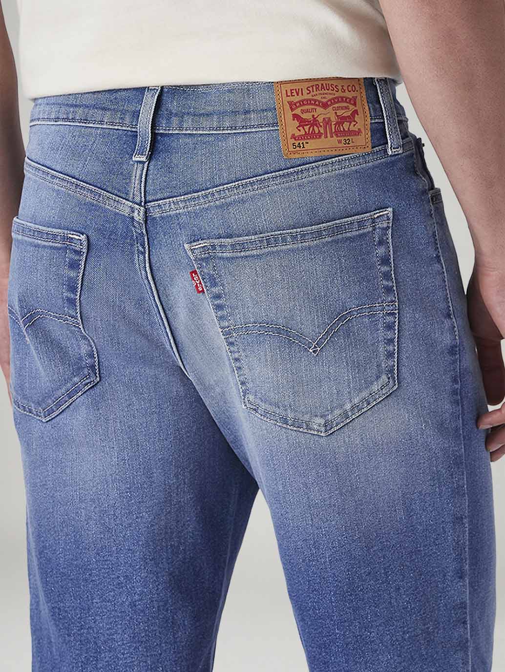 Men's 541 Blue Tapered Fit Mid Rise Shorts - 20 View