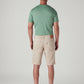 Men's 541 Beige Tapered Fit Mid Rise Shorts - Back View