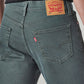 Men's 541 Green Tapered Fit Mid Rise Shorts - Detail View