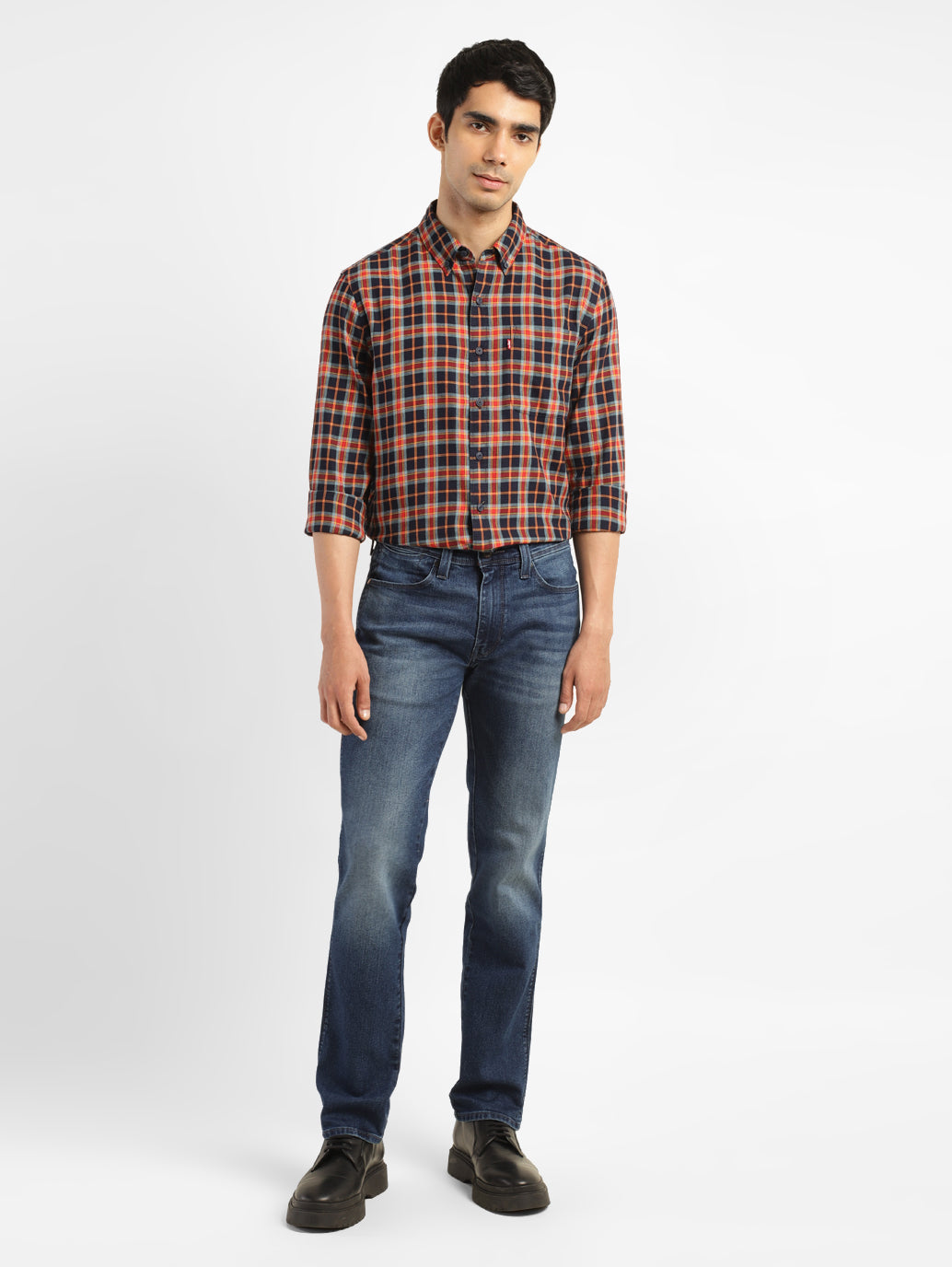 Men's 511 Blue Slim Fit Mid Rise Jeans - 40dd2f84-395f-4bf7-8900-13d6a92de943 View