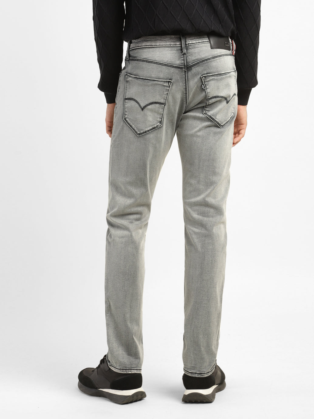 Men's Redloop 512 Grey Slim Tapered Fit Mid Rise Jeans - 7d69061f-ae1b-4d22-a911-4276180c934e View