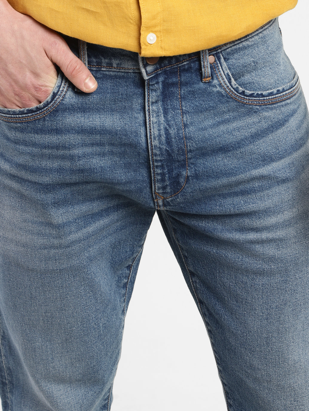 Men's Redloop 512 Blue Slim Tapered Fit Mid Rise Jeans - a04a89dc-ebff-477e-bc79-ee17934e1e56 View