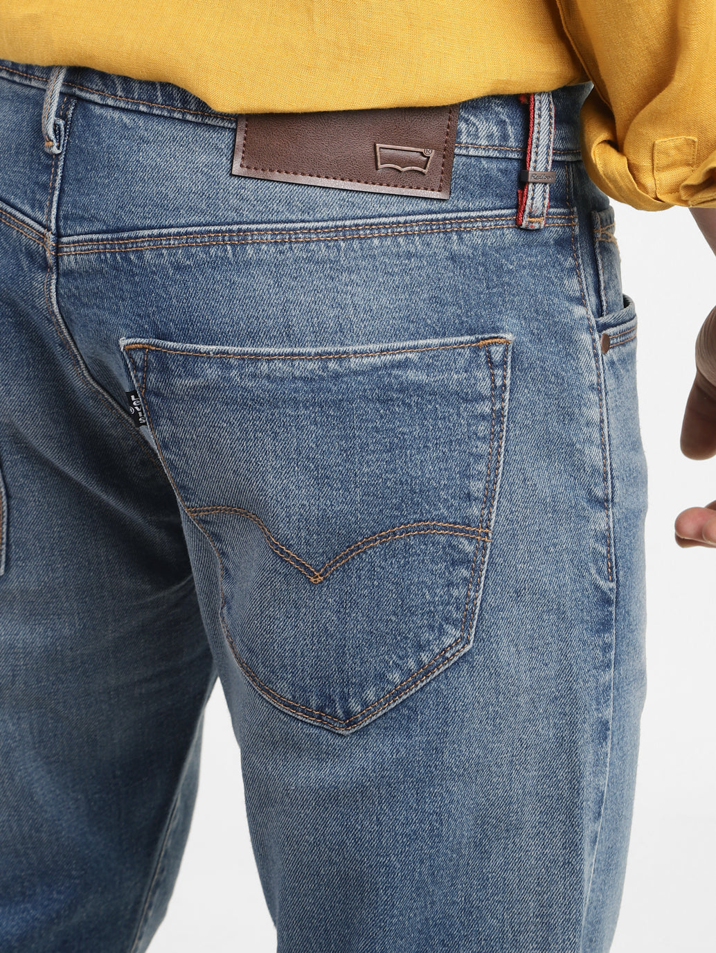 Men's Redloop 512 Blue Slim Tapered Fit Mid Rise Jeans - 0e369bed-10f0-43f0-a0a5-07829bbb8cd4 View
