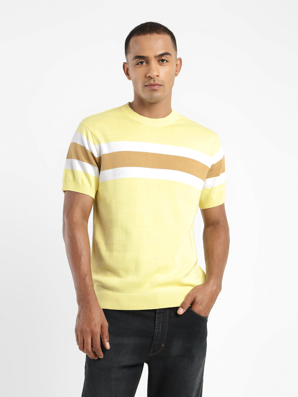 Men's Colorblock Crew Neck T-shirt - a7c1d633-8f93-4a41-bb40-fdb2054cff51 View