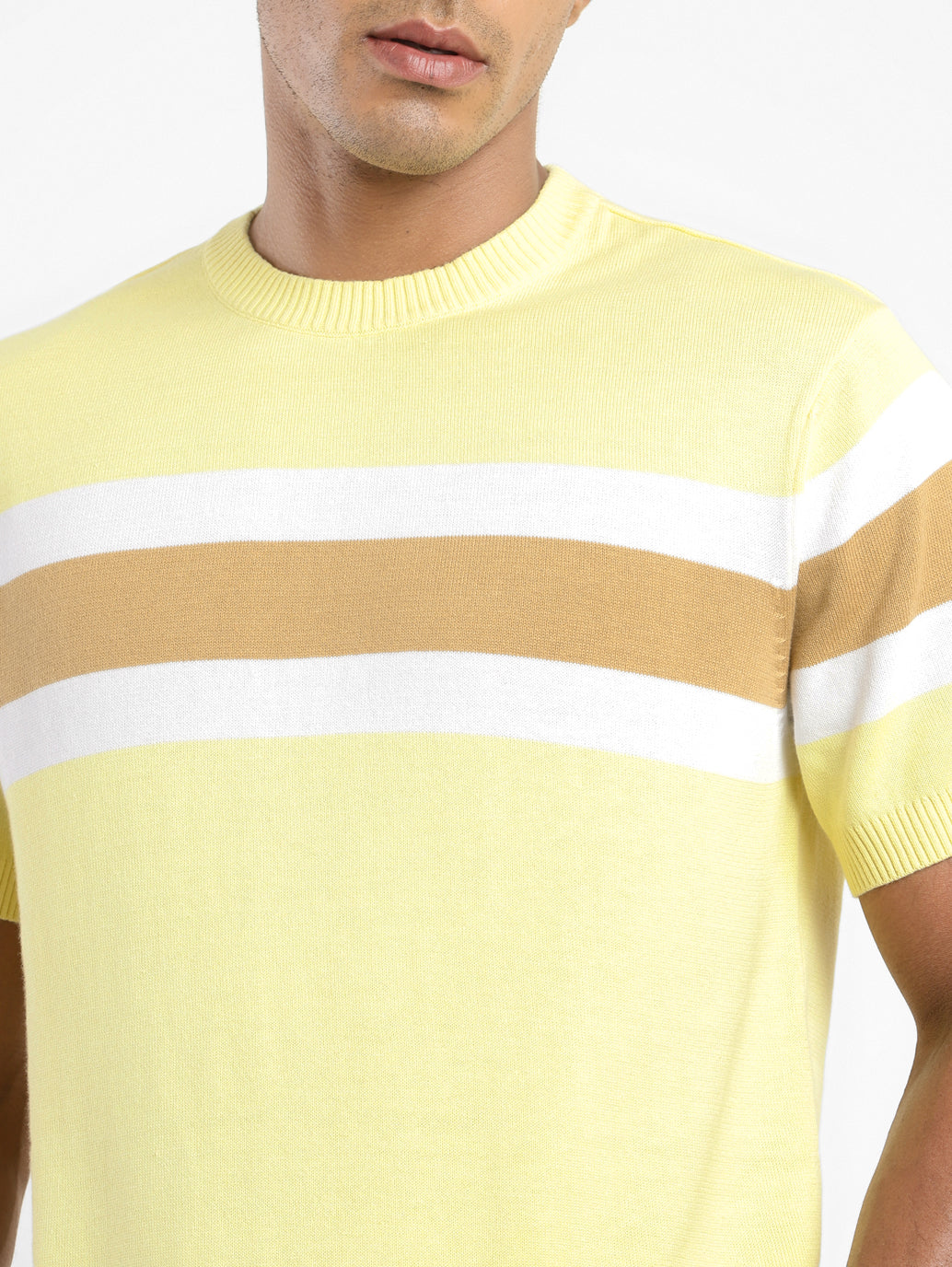 Men's Colorblock Crew Neck T-shirt - b4048934-7ebe-42fb-b4ca-f6b4422718f9 View