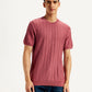 Men's Redloop Textured Slim Fit T-Shirt - Front View