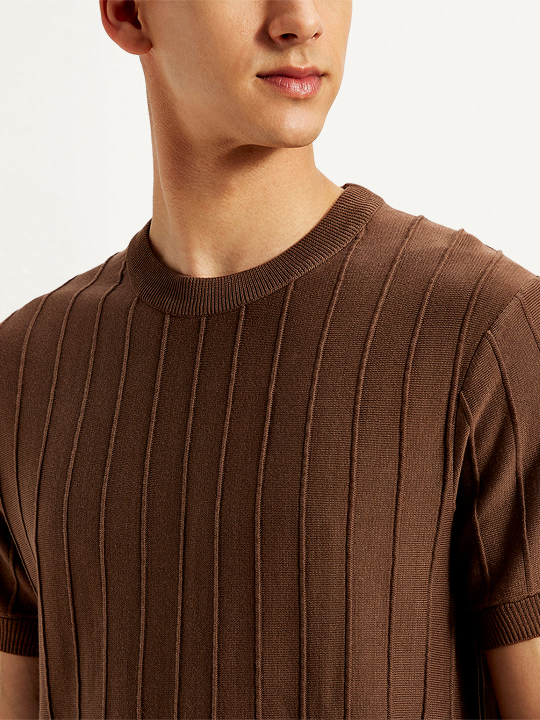 Men's Redloop Textured Slim Fit T-Shirt - 20 View
