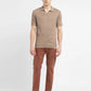 Men's Redloop Striped Khaki Polo Collar Sweater - a172ab74-0d36-4895-a646-c5318282e341 View