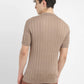 Men's Redloop Striped Khaki Polo Collar Sweater - 75c75ec7-1dfc-4362-b065-764000813b3f View