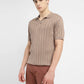 Men's Redloop Striped Khaki Polo Collar Sweater - 7d665f44-88a6-4f52-8634-60b1cfa09111 View