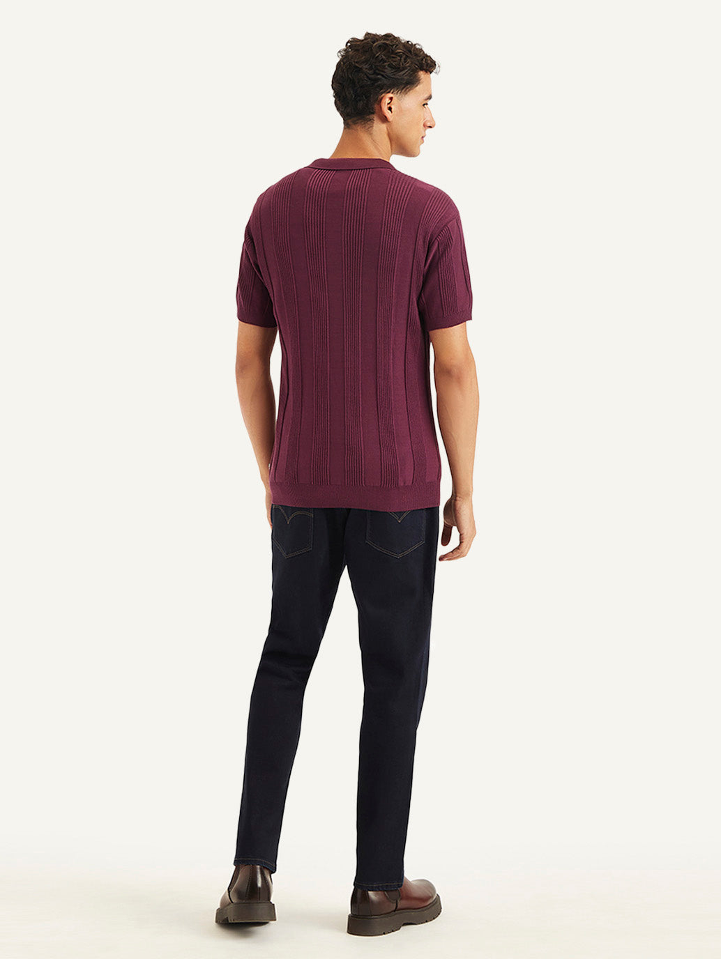 Men's Redloop Striped Slim Fit Polo T-Shirt - d10ecf37-e826-4dac-b7d4-a80d43f741a0 View