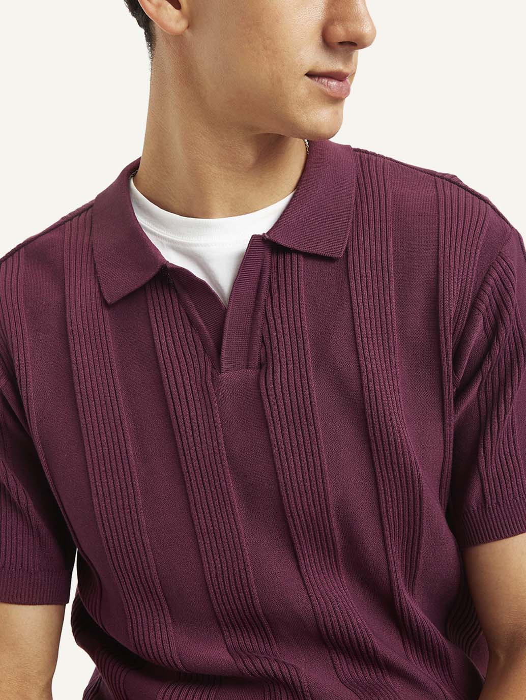 Men's Redloop Striped Slim Fit Polo T-Shirt - 47376039-4b8f-4595-94a9-9e48bbdfc0e0 View