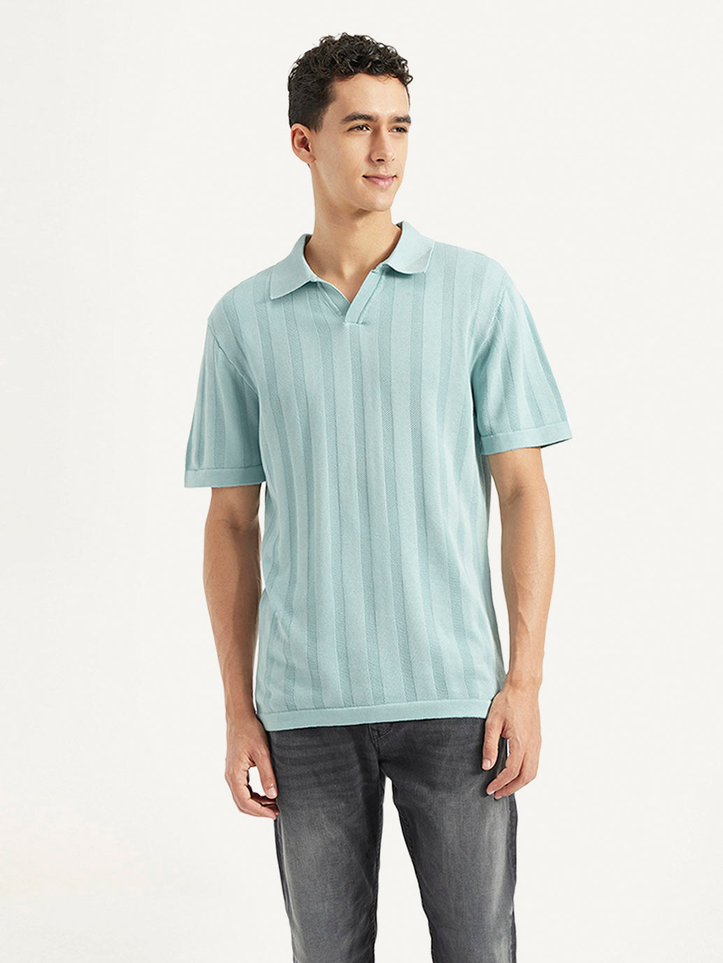 Men's Redloop Striped Slim Fit Polo T-shirt - d840c2bf-3a44-4821-b712-c5ac857243cf View