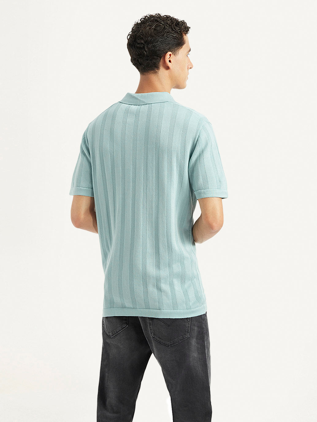 Men's Redloop Striped Slim Fit Polo T-shirt - 598f4040-a977-4f5a-8a0d-5156d7f78038 View