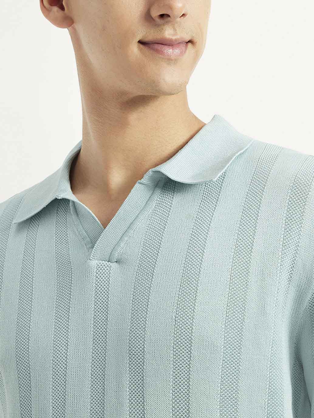 Men's Redloop Striped Slim Fit Polo T-shirt - c6cdc964-4855-4414-bf89-e41ea659901c View