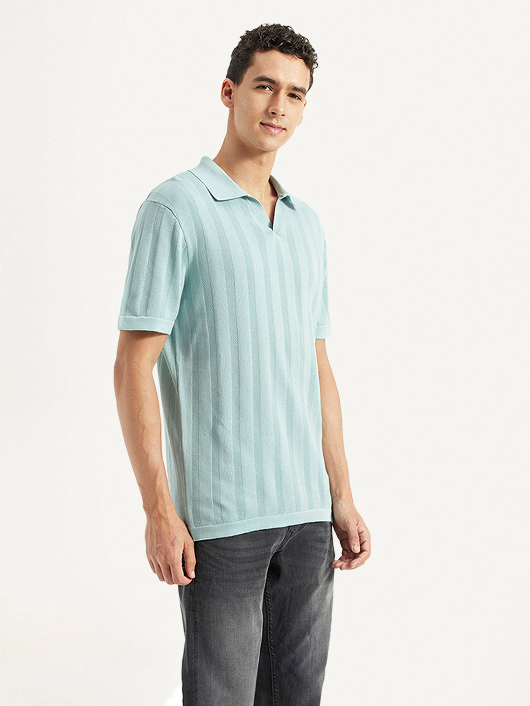Men's Redloop Striped Slim Fit Polo T-shirt - a728ae93-bdeb-4625-af04-55553e42ed9f View